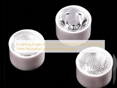 8 Ângulos de iluminação Φ15mm Tamanho 3030/3535 LEDs de alta potência Resistência à água Peso leve Lente única