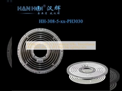 3030&2835 LEDs PC Eco-Material 92%+ Transmissão Lente Anti-Relâmpago Para OVNI Lente de Iluminação de Baía Alta