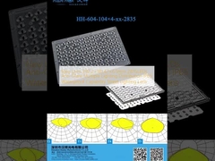 Nova Lente 292.2×181.47×6.5mm 2835LEDs Anti-Relâmpago Distribuição de Iluminação Múltipla Lente de Iluminação de Rua