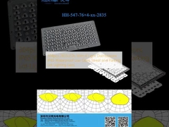 304pcs 2835LEDs Com 4 Distribuições de Luz IP65 Impermeável Baixo Brilho Lente de Iluminação de rua e estacionamento