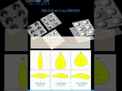 30°/60°/90°/T2M/T3M/T4M Disponível 5050LEDs Alta Transmissão Anti-Relâmpago Fácil de instalar Lentes de Luz Para Iluminação de Ruas e Inundações