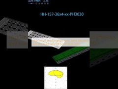 Lentes de iluminação de rua de alta potência: melhor eficiência e baixo brilho com 144 peças de 3030 LEDs
