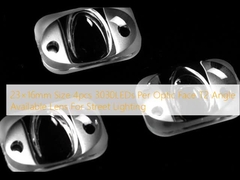 23×16mm Tamanho 4pcs 3030LEDs Per Face Óptica T2 Ângulo Lente Disponível Para Iluminação de Rua