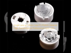 Lente Única φ11,8mm Tamanho PC/PMMA Material Alta Transmitância Lente Óptica Profissional
