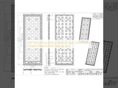 345*130mm Tamanho 224pcs 3030LEDs Alta transmissão Material durável Lentes de iluminação de rua